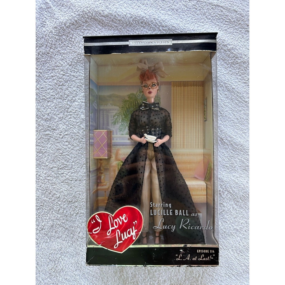 Mattel "I Love Lucy" L.A. At Last Episode 114 Lucille Ball 2002 Barbie Doll Box
